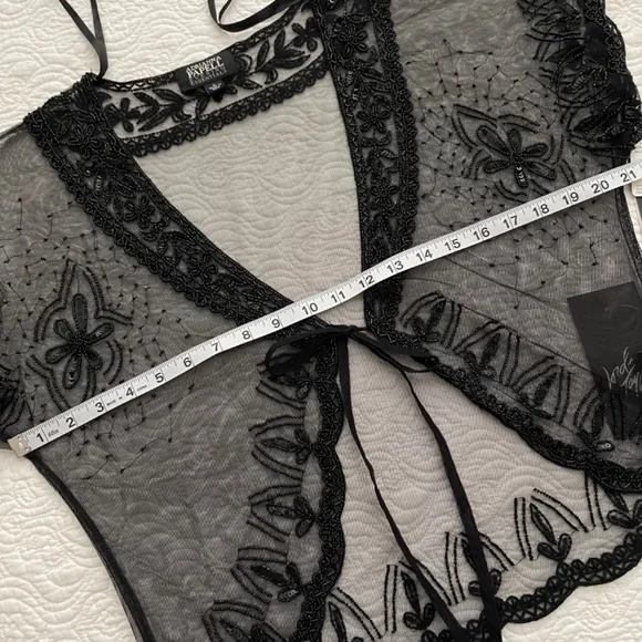 NWT Adrianna Papell Beaded Jacket - Size Large - Picture 10 of 14